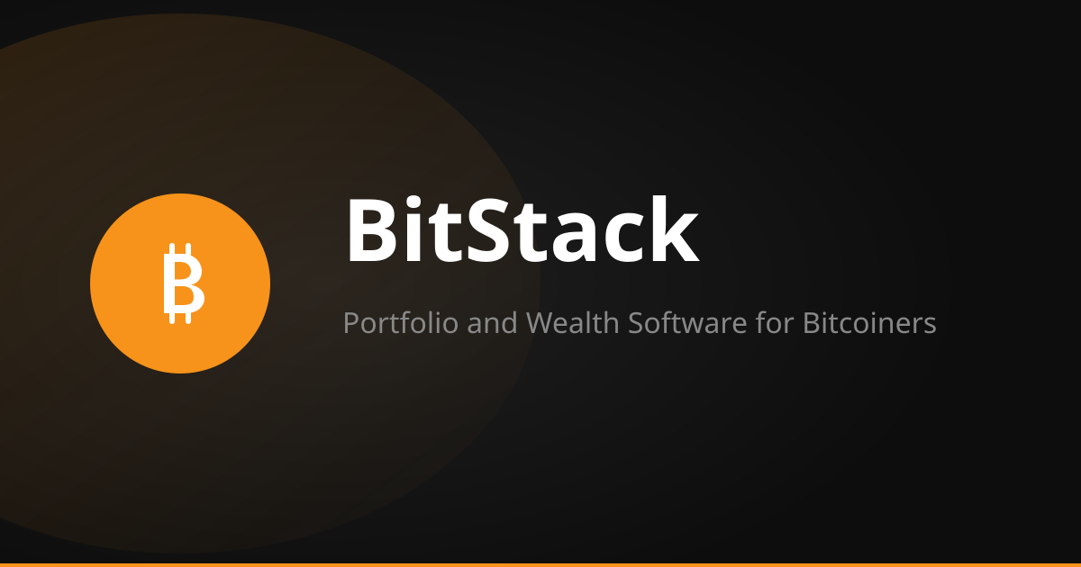 BitStack - Bitcoin Portfolio Tracker & Wealth Management Software